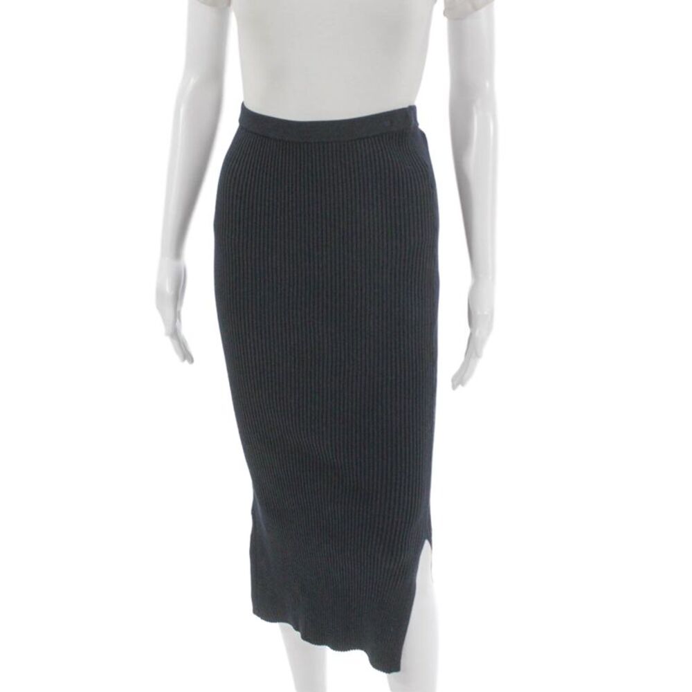 Cami Womens Straight Pencil Skirt Black Viscose Blend Long Size S